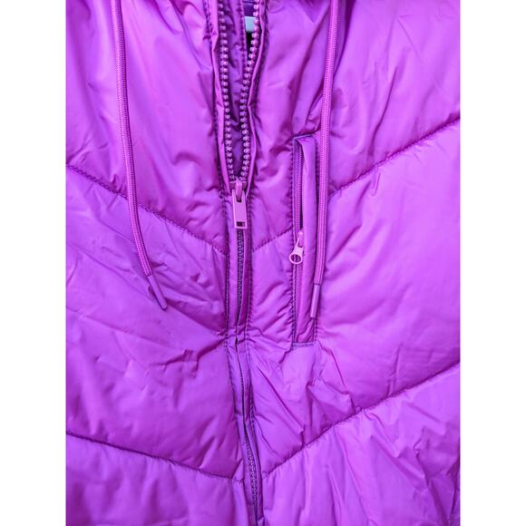 A New Day Coat Puffer Jacket Large Magenta Pink Full Zip Water Resistant Winter - Picture 2 of 11